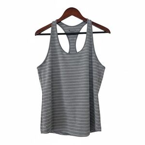 Athleta Women's Size L Slate Grey Chi Striped Tank